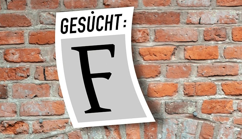 Fahndungsplakat: Schriftart gesucht