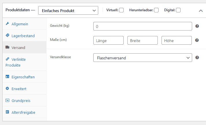 Einrichten von Versandklassen in WooCommerce: Schritt 3