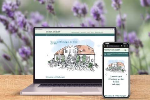 Website für Gasthof Alt Sieseby